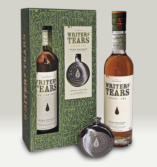 Irish Whiskey Writers Tears - Coffret Copper Pots / Flasque